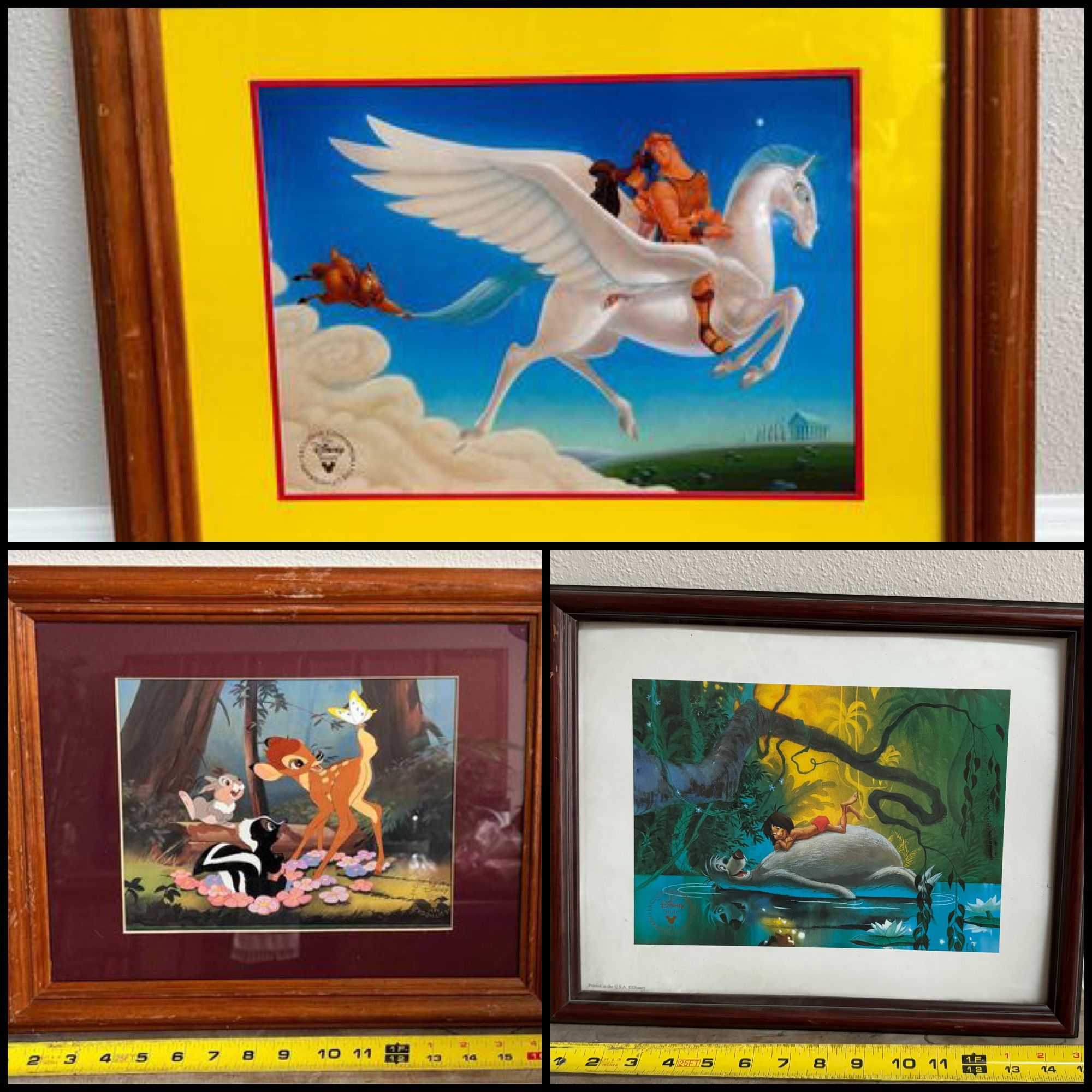 Disney Store Exclusive Commemorative Lithographs $12 each or $30 for All xox