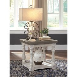 Ashley Furniture Rustic Farmhouse Havalance End Table