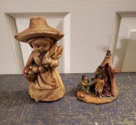 Farm girl thanksgiving people figurine (view all photos)