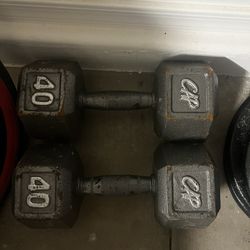 40lbs Dumbell Set 