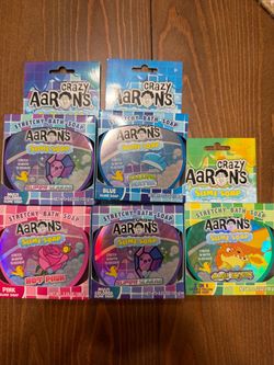 Crazy Aaron's Slime Soap Stretchy Bath Soap Set of 5