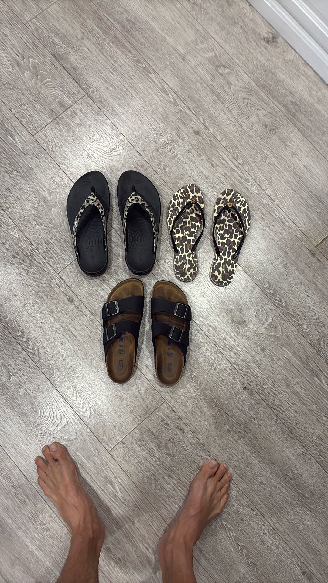 Size 9 Birkenstock, Oefos, Tori Burch Sandals