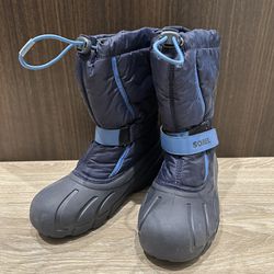 Winter Snow Boots, Size 5 For Boys