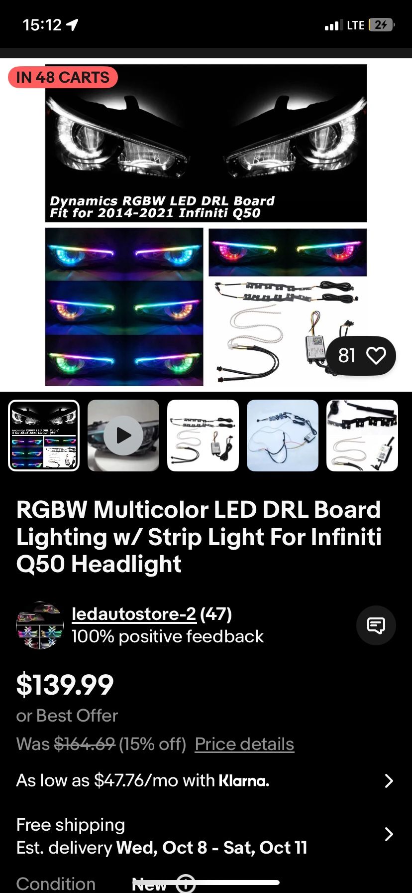 Q50 RGB DRLs