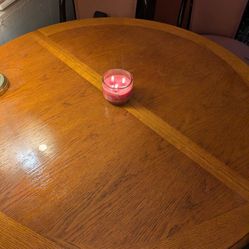 Antique Kitchen Table, Reaf, 2 Chairs 