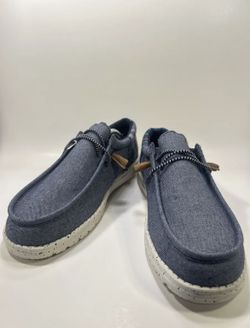 Size 13 - Men’s Hey Dude Wally Funk Baja Navy Slip-On Shoes 40168-410 Wmns 14.5