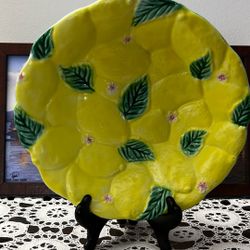 ITALICA ARS ITALY Lemon Footed Serving Bowl 12”Wx3”H