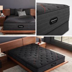 King Size Beautyrest Black C-Class Mattress, 12” Extra Firm Profile for Enhanced Support and Durability, Factory-Sealed in Plastic, Same-Day Delivery