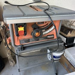 Table Saw with Folding Stand