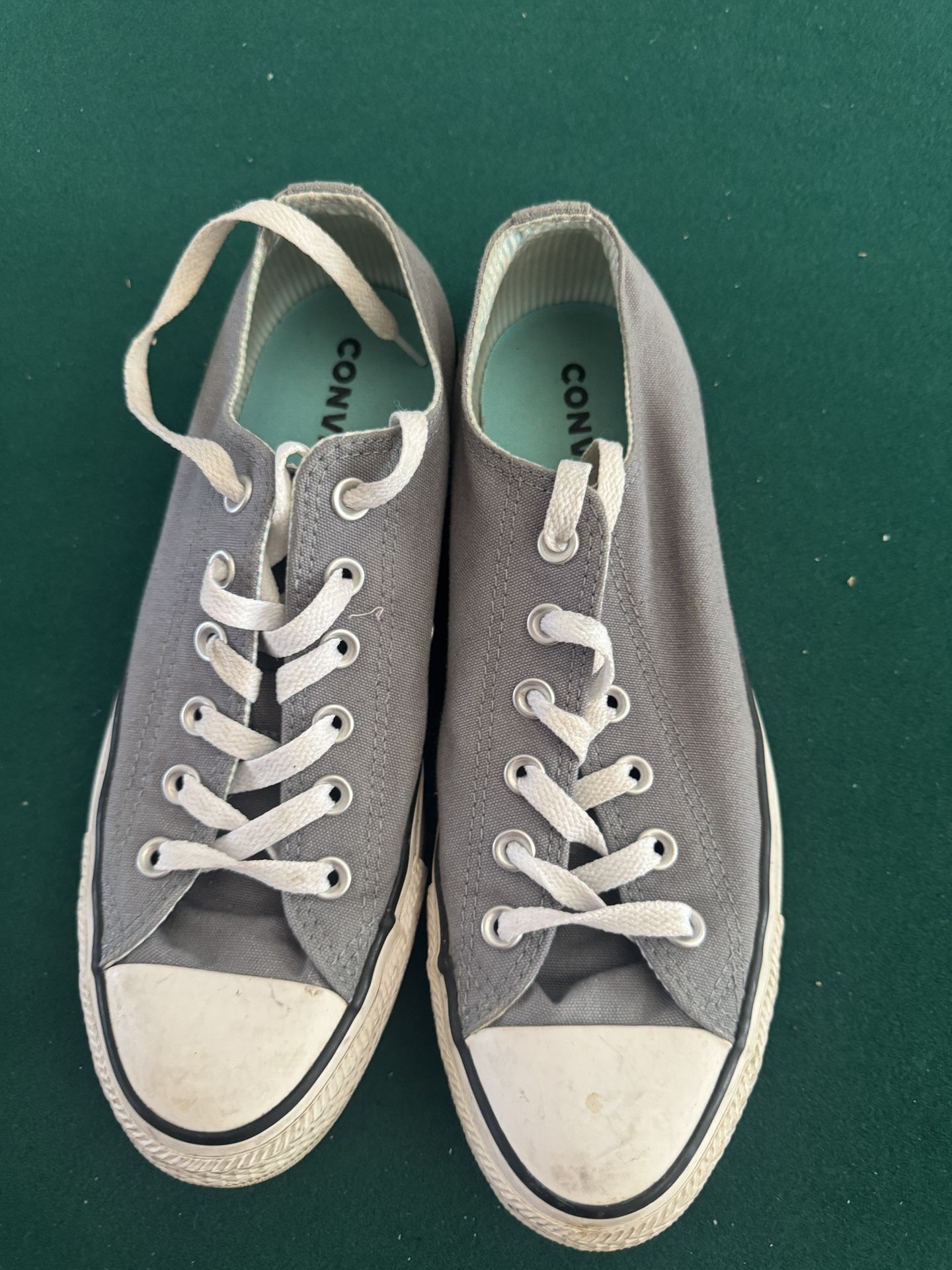 Gray Converse All Star Low Top Sneakers Size 10 Women’s Classic Canvas Shoes