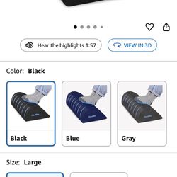 Foot Rest for Under Desk at Work,Office Desk Accessories with Soft Foam and Washable Removable Cover, Foot Stool for Office, Car, Home to Foot Support