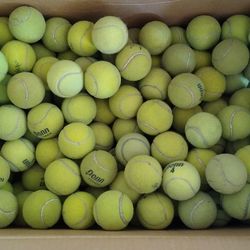 150 tennis balls used