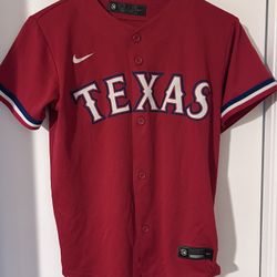 Nike Genuine Merchandise Texas Rangers Youth Medium Red Customizable Jersey 