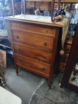 vintage wooden chest of drawers