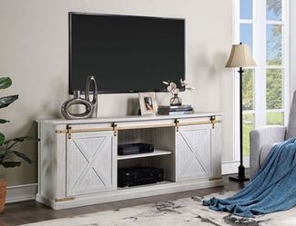 TV console 72” Antique White Rustic Farmhouse Style 72.0W x 29.7H x 20.0D $500