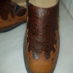 Roper brown leather mules sz.9