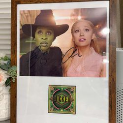 Cynthia Erivo + Ariana Grande Signed autographed W/COA Wicked Movi