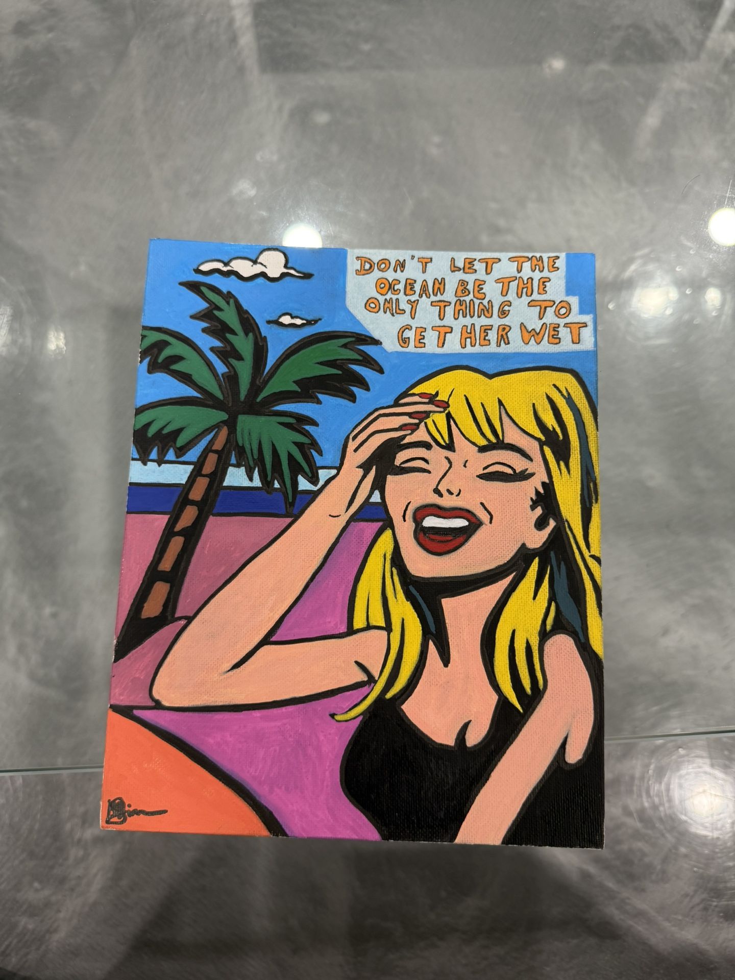 Beach Babe Pop Art Acrylic – Original 1/1