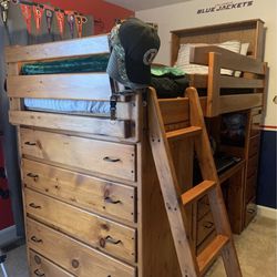 Twin Loft Bed - Custom Made And Very Sturdy!