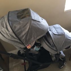 Thule Sleek Double Or Single Stroller. Also Car Seat