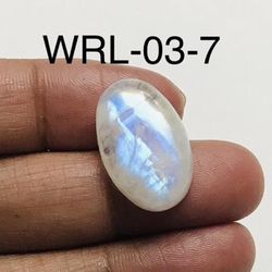 White Rainbow moonstone Oval Shape Cabochon-WRL-03-7