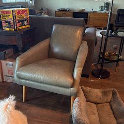 West elm Leather Chair