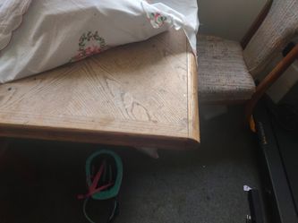 Oak Table And Four Chairs
