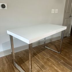 Two White Tables