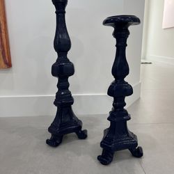 Set Of Large Candle Holders 