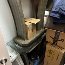 Acton 54 Glass Top Console Table (2x)