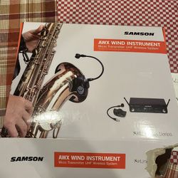 Samson AWX Wind Wireless Transmiter Saxophone Wireless Microphone Open Box