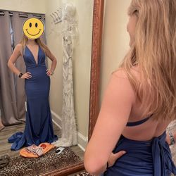 Elegant Royal Blue Prom Dress 