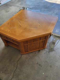 Wood Coffee Table 36 × 36 × 18 H OBO