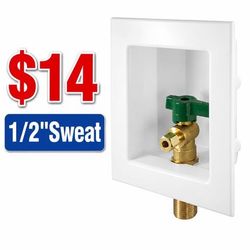 Ice Maker Outlet Box 1/2" Sweat Inlet