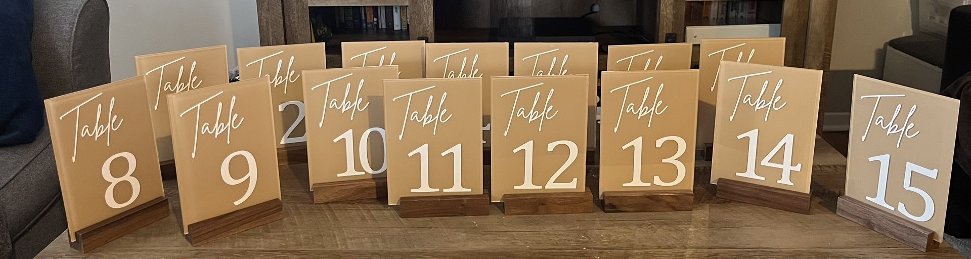 Table Number Signs & Holders