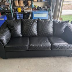 Black Sofa Loveseat 