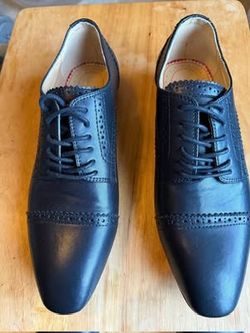 Christian Louboutin Men”s Black Leather SoCharles Oxford Dress Shoes Size 8