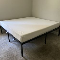 Bed Frame With Mattress 