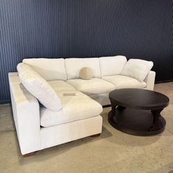 Performance Chenille Sectional – Reversible Chaise   