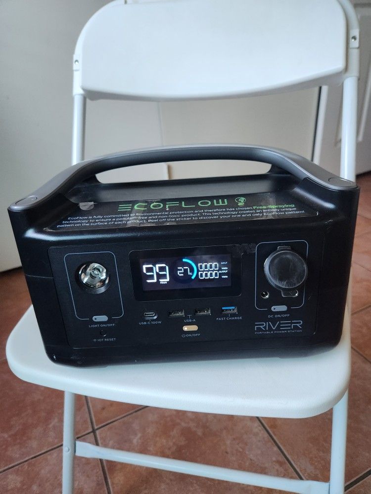 EF ECOFLOM River 288wt Portáble Power Station X 600w Peak ac Autlets & LED FOR HOME OR CAMPING