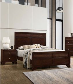 Bed frame and nightstand king