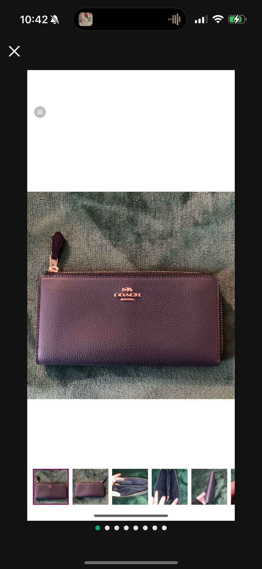 COACH WALLET NAVY BLUE