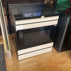 Auto Open Door Stove Induction Samsung Bespoke 30 Inch Slide In