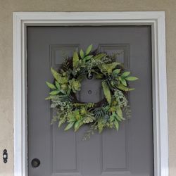 Succulent Front Door Wreath
