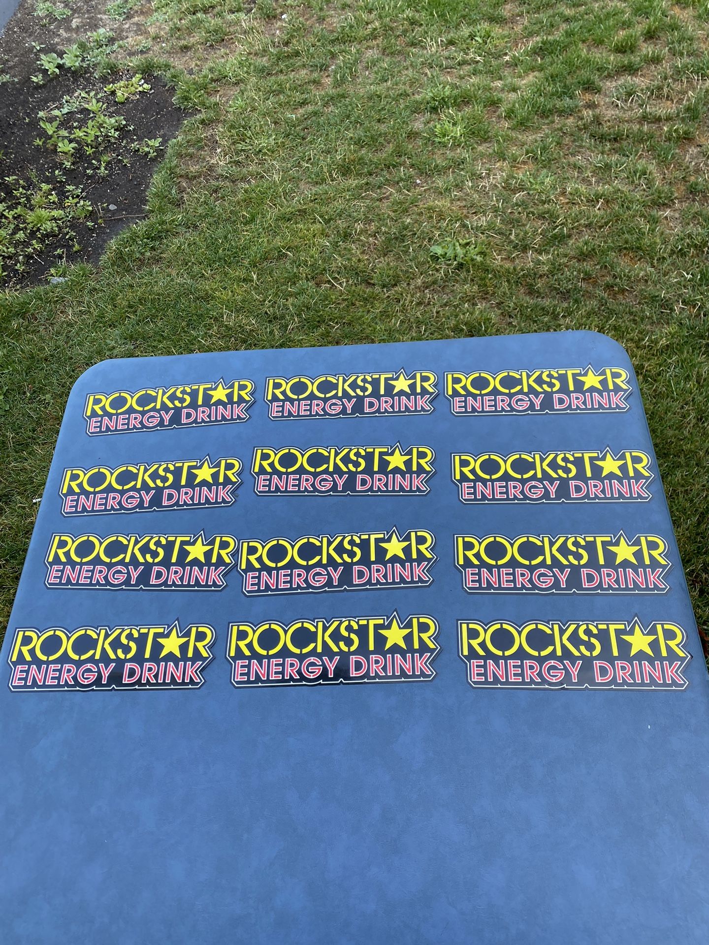 12 Unused Rockstar Energy Stickers