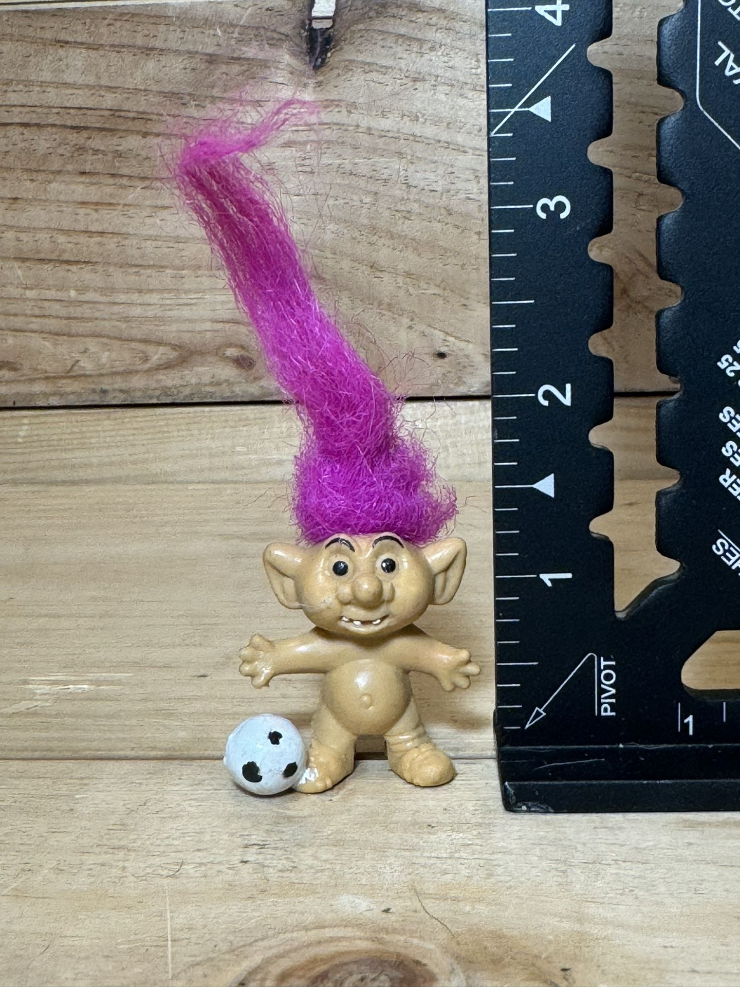 Unbranded Purple Hair Troll with Soccer Ball Pencil tip #scrappy