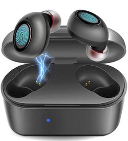 Brand new🔥🔥True wireless earbuds with portable charger case