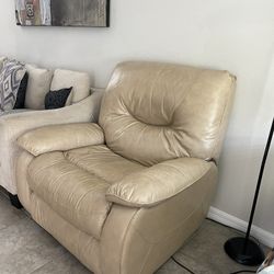 Leather Power Recliner  