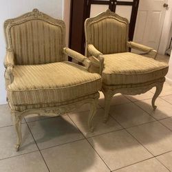 Accent Chairs Set of 2 Color Gold