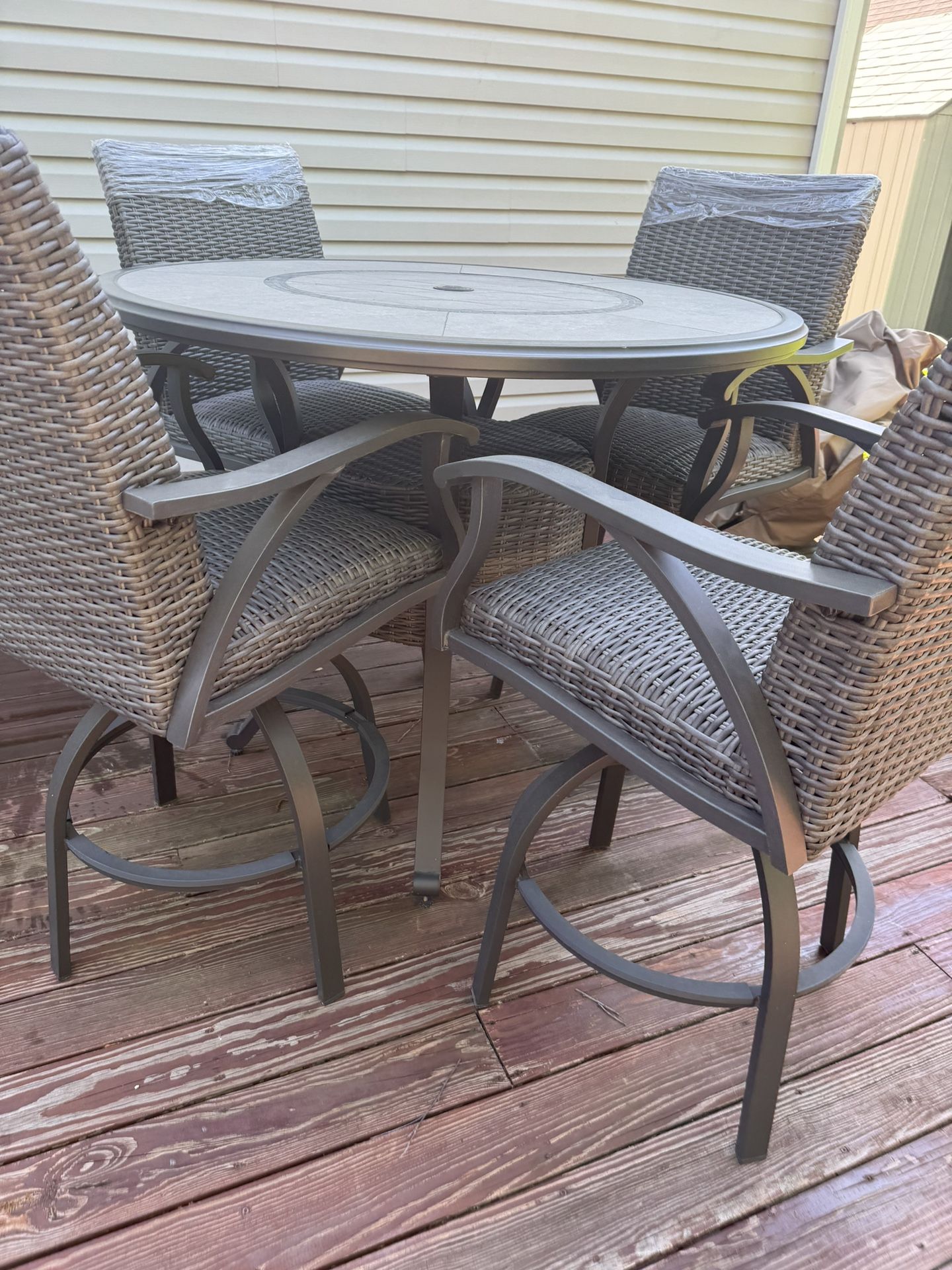 Sunvilla Indigo piece High Dining Set